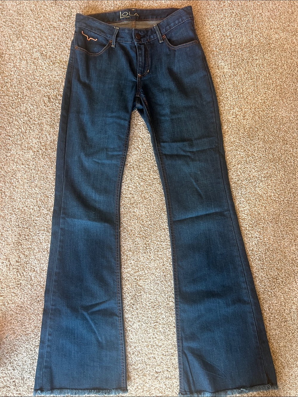lola Dark Blue Flared Women's Jeans